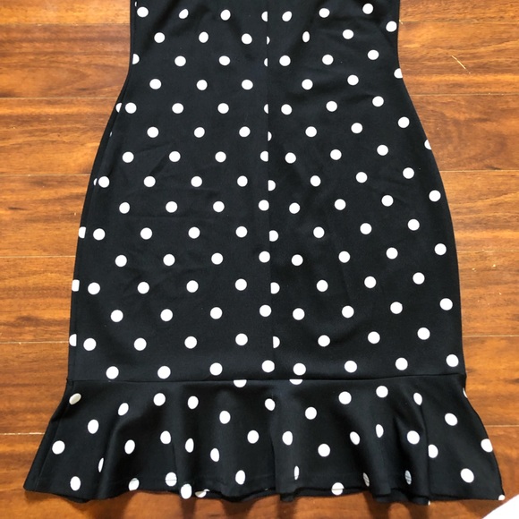 Black mini body con dress size medium - Picture 2 of 3